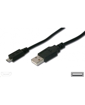 PREMIUMCORD Kabel USB 2.0 A-Micro B  0,5m (czarny)