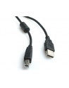 GEMBIRD Kabel USB 2.0 A-B 3m Premium (czarny, ferrytowe, pozłacane styki) - nr 1