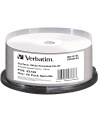 VERBATIM BD-R(25-pack)Blu-Ray/spindle/6x/25GB/Printable/No ID - nr 24