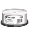 VERBATIM BD-R(25-pack)Blu-Ray/spindle/DL+/6x/50GB/ WIDE PRINTABLE NO ID SURFACE HARD COAT - nr 20