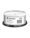 VERBATIM BD-R(25-pack)Blu-Ray/spindle/DL+/6x/50GB/ WIDE PRINTABLE NO ID SURFACE HARD COAT - nr 24