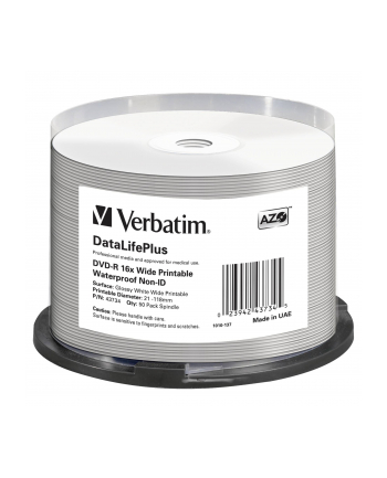 VERBATIM DVD-R(50-Pack)Spindle/Printable/16x/4.7GB/NON-ID