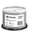 VERBATIM DVD-R(50-Pack)Spindle/Printable/16x/4.7GB/NON-ID - nr 4