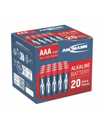 Bateria ANSMANN alkaiczne AAA /R03/ , box 20ks