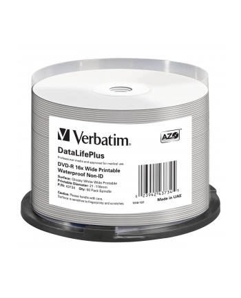 VERBATIM DVD-R(50-Pack)Spindle/Printable/16x/4.7GB/NON-ID