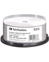 VERBATIM BD-R(25-pack)Blu-Ray/spindle/6x/25GB/Printable/No ID - nr 25