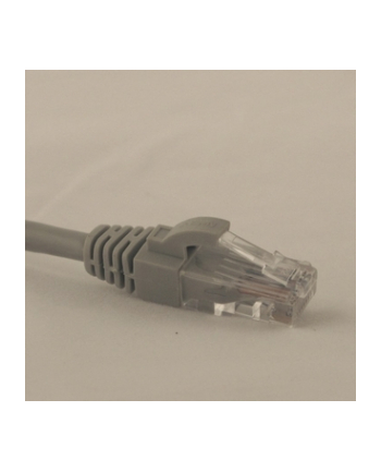 Netrack kabel krosowy RJ45, osłonka zalewana, kat. 6 UTP, 0.5m szary