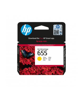 Tusz HP 655 yellow BLISTER nr 2