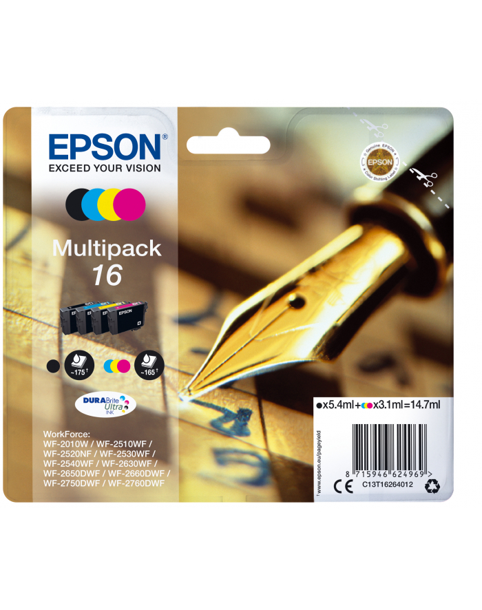 Tusz Epson DURABrite Ultra 16 - multipak (CMYK) główny