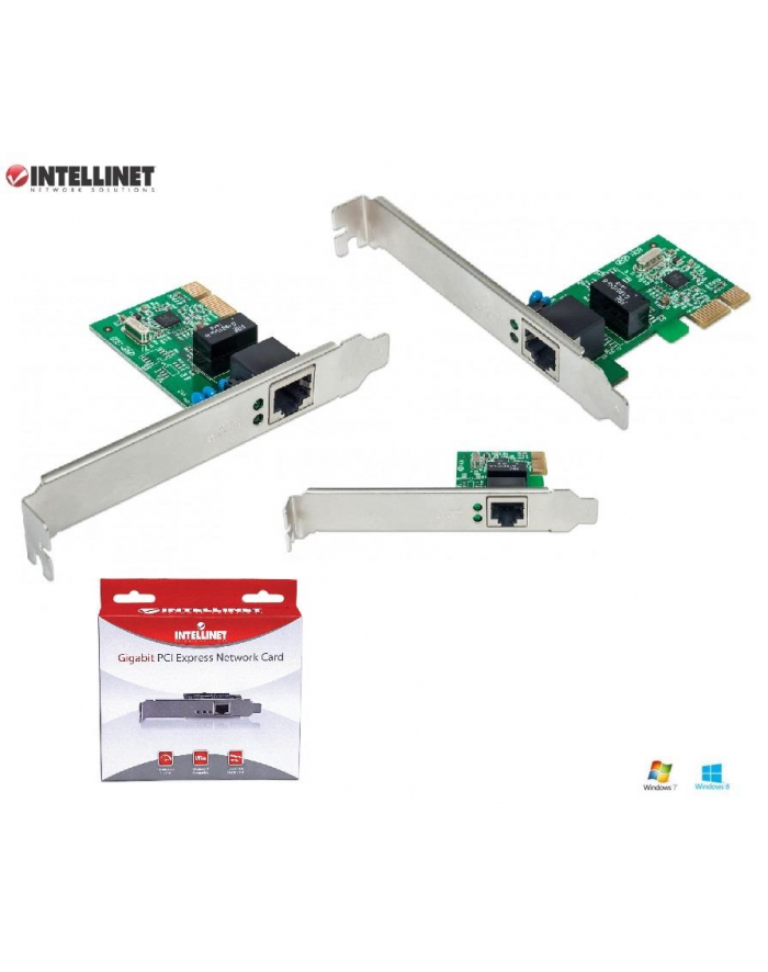 Intellinet karta sieciowa PCI Express 10/100/1000 gigabit RJ45 główny