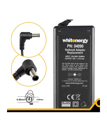 Whitenergy zasilacz 16V/3.36A 55W wtyczka 6.0mm + pin Fuijtsu-Siemens