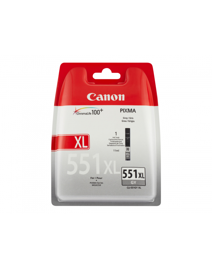 Tusz Canon CLI551GY XL grey | seria 550/551 główny