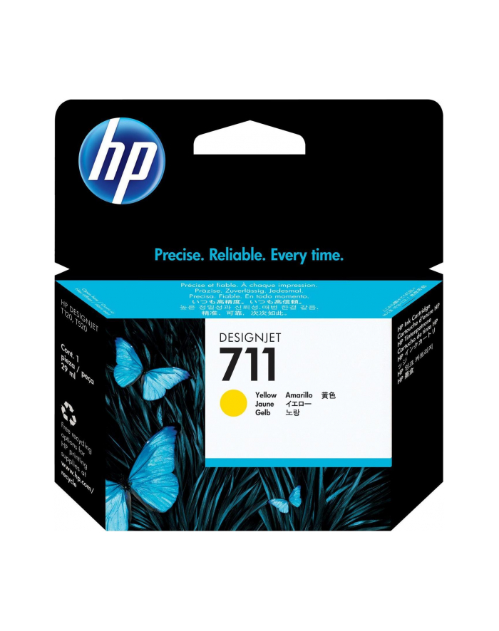Tusz HP 711 yellow | 29ml główny