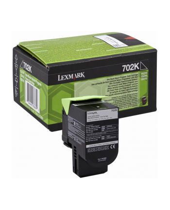 Toner Lexmark 702K | black |zwrotny | 1000 str. | CS310dn / CS310n / CS410dn / C