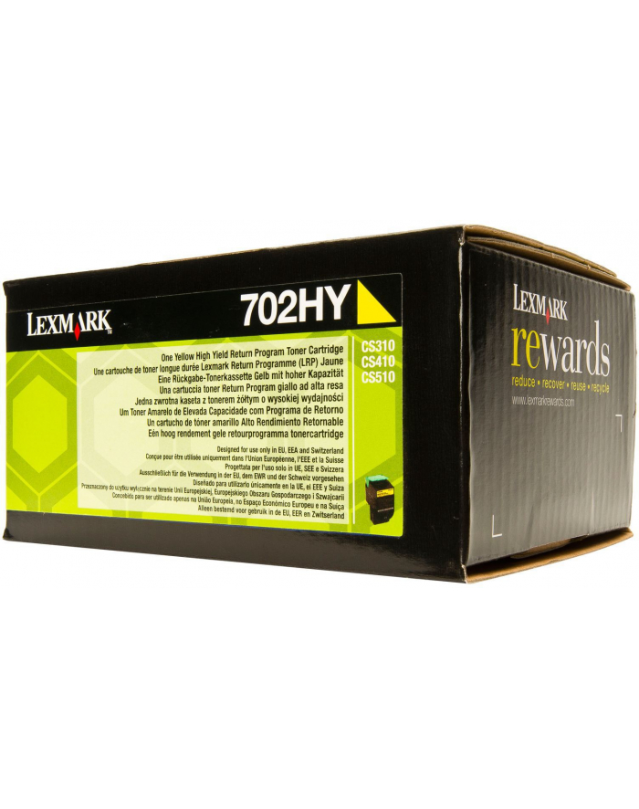 Toner Lexmark 702HY | yellow | zwrotny | 3000 str.| CS310dn / CS310n / CS410dn / główny