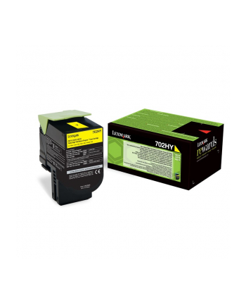 Toner Lexmark 702HY | yellow | zwrotny | 3000 str.| CS310dn / CS310n / CS410dn /