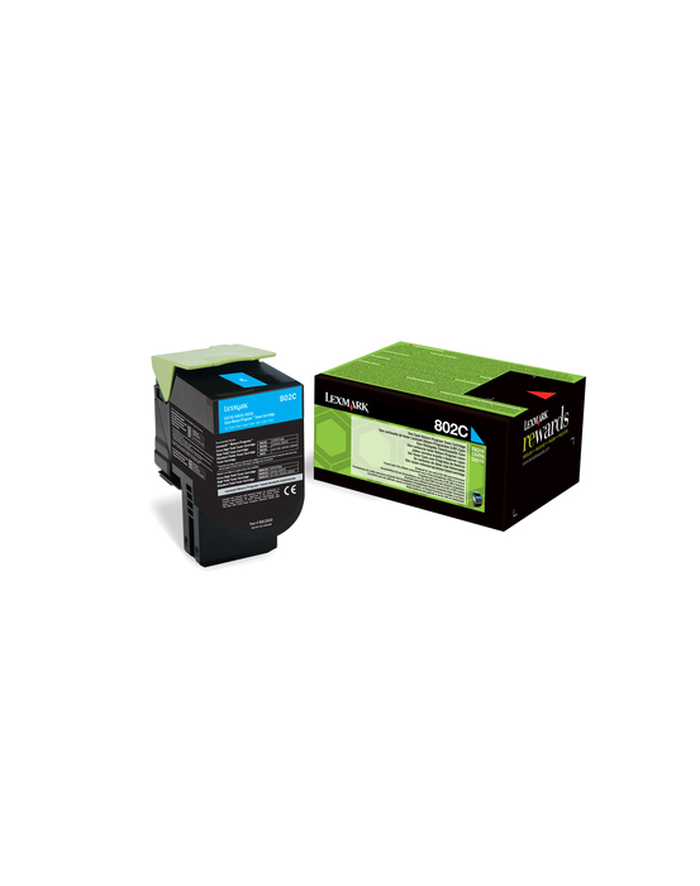 Toner Lexmark 802C |cyan | zwrotny | 1000 str.| CX310dn / CX310n / CX410de / CX4 główny