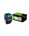 Toner Lexmark 802C |cyan | zwrotny | 1000 str.| CX310dn / CX310n / CX410de / CX4 - nr 7