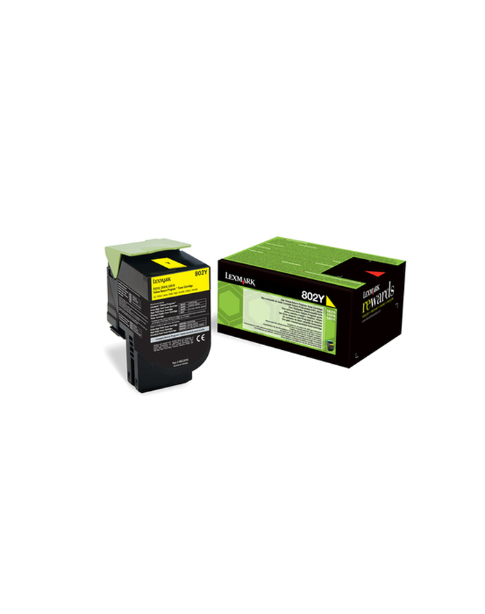Toner Lexmark 802Y | yellow | zwrotny | 1000 str. | CX310dn / CX310n / CX410de / główny
