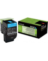 Toner Lexmark 802HC | cyan | zwrotny | 3000 str. | CX410de / CX410dte / CX410e / - nr 37