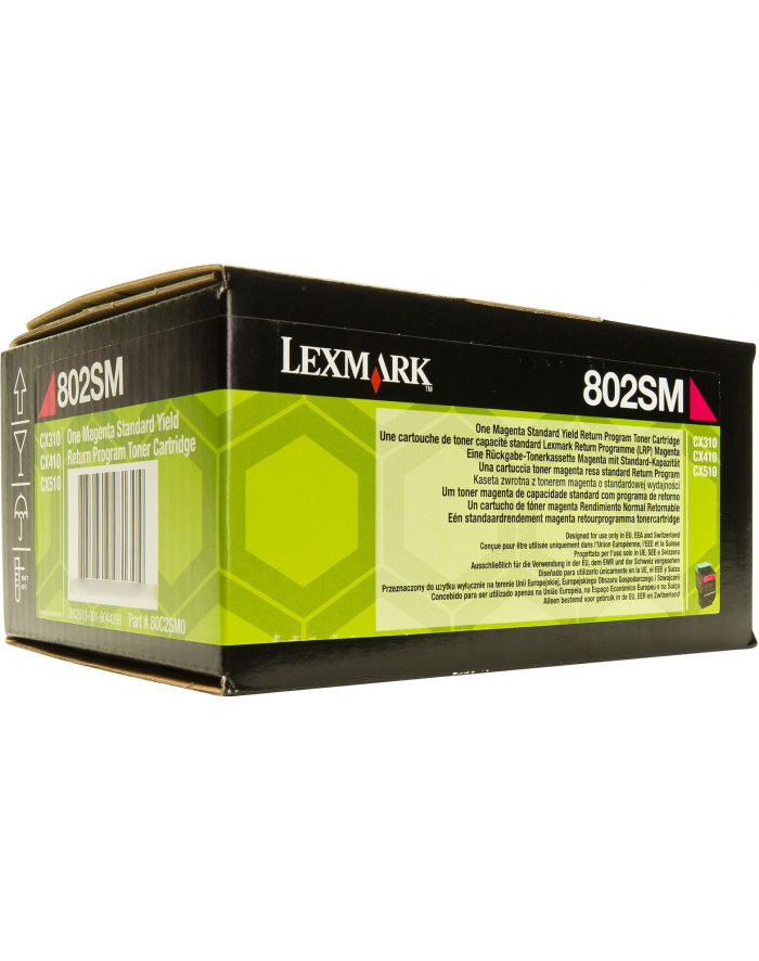 Toner Lexmark 802SM | magenta | zwrotny | 2000 str.| CX310dn / CX310n / CX410de główny