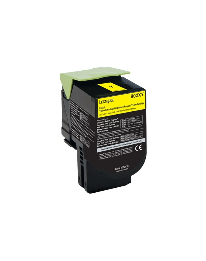 Toner Lexmark 802XY | yellow | zwrotny | 4000 str. | CX510de / CX510dhe / CX510d główny