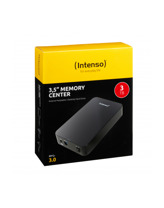 Intenso Dysk Zewnętrzny 3TB MemoryCenter Czarny 3,5'' USB 3.0 główny