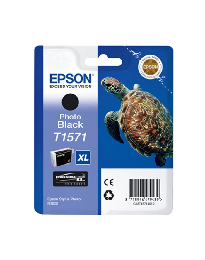 Tusz Epson T1571 Photo black | 25,9 ml | R3000 główny