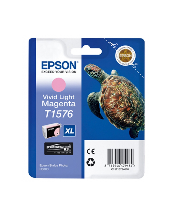 Tusz Epson T1576 Vivid Light Magenta  | 25,9 ml | R3000 główny