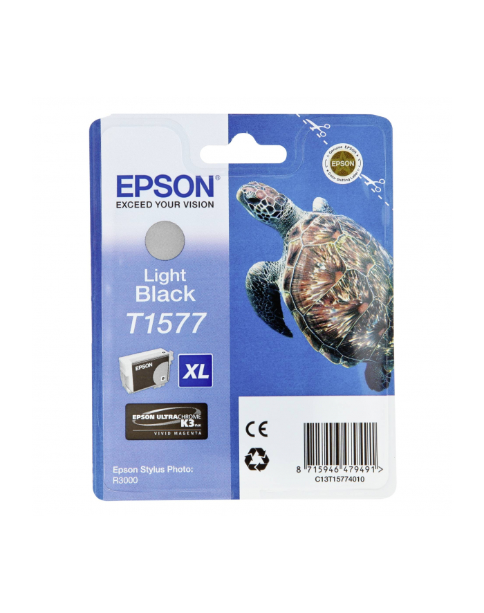 Tusz Epson T1577 Light black | 25,9 ml | R3000 główny