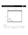 4World Ekran projekcyjny na ścianę 265x149 (120'',16:9) biały mat - nr 11