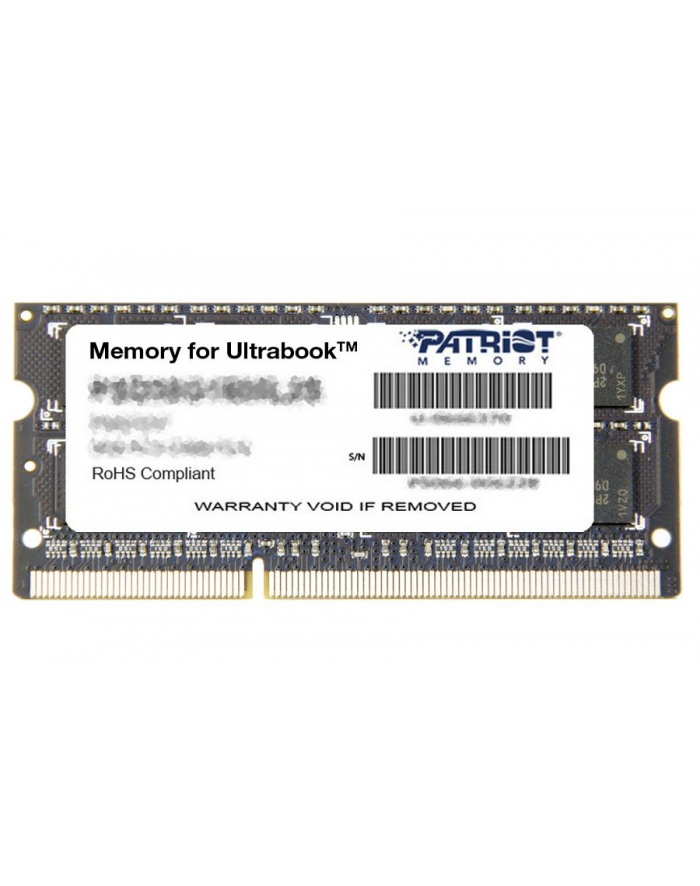 Patriot 4GB 1600MHz DDR3 Non-ECC CL11 1.35V  SODIMM, for Ultrabook główny