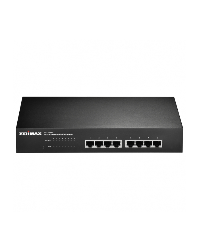 Edimax 8-port Fast Ethernet Switch with 4ports POE (150W) 802.4at(iti) główny