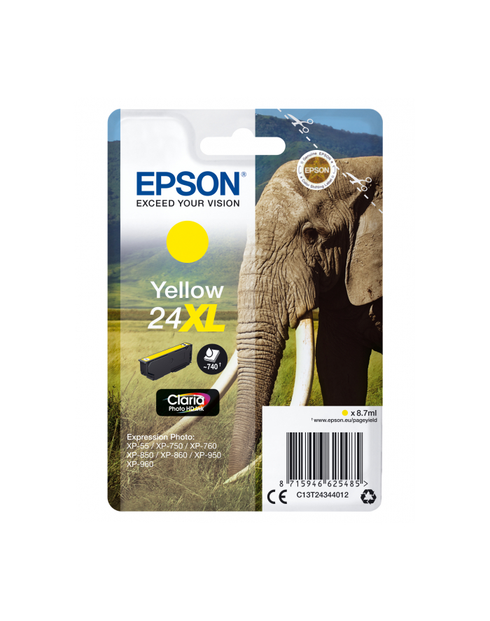 Tusz Epson T2434 yellow XL | 8,7 ml główny