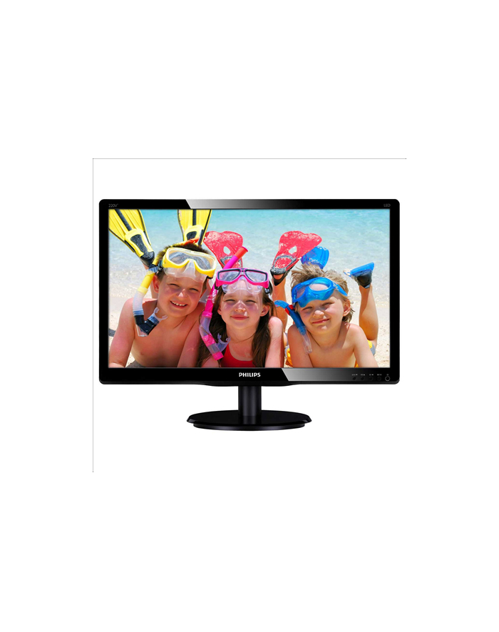 Monitor Philips LED 22'' 220V4LSB/00; DVI; ES5.0, EPEAT; czarny główny