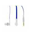 4World Słuchawki douszne MP3 DuoColor Flat | jack 3.5mm | 1.2m Niebiesko-Białe - nr 4