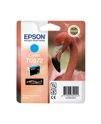 Tusz Epson T0872 cyan Retail Pack BLISTER | Stylus Photo R1900