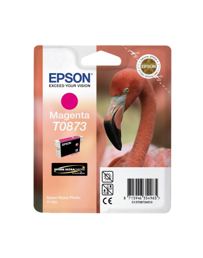 Tusz Epson T0873 magenta Retail Pack BLISTER | Stylus Photo R1900 główny