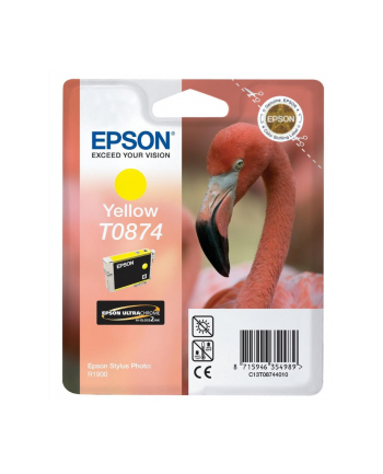 Tusz Epson T0874 yellow Retail Pack BLISTER | Stylus Photo R1900