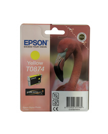 Tusz Epson T0874 yellow Retail Pack BLISTER | Stylus Photo R1900