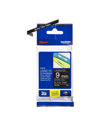 Taśma termotransferowa Brother 9mm BLACK ON WHITE TAPE
