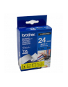 Taśma Brother 24mm WHITE ON BLUE - nr 48