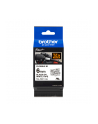 Taśma Brother 6mm BLACK  ON WHITE FLEXIBLE ID - nr 20