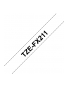 Taśma Brother 6mm BLACK  ON WHITE FLEXIBLE ID - nr 36