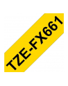 Taśma Brother 36mm BLACK  ON YELLOW FLEXIBLE ID - nr 27