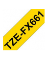 Taśma Brother 36mm BLACK  ON YELLOW FLEXIBLE ID - nr 28