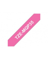 Taśma Brother 12mm White/Berry Pink matt (5M length) - nr 22