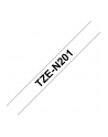 Taśma Brother 3.5mm BLACK  ON WHITE NON LAMINATED - nr 43
