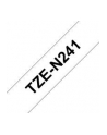 Taśma Brother 18mm BLACK  ON WHITE NON LAMINATED - nr 34
