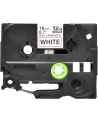 Taśma Brother 18mm BLACK  ON WHITE NON LAMINATED - nr 35
